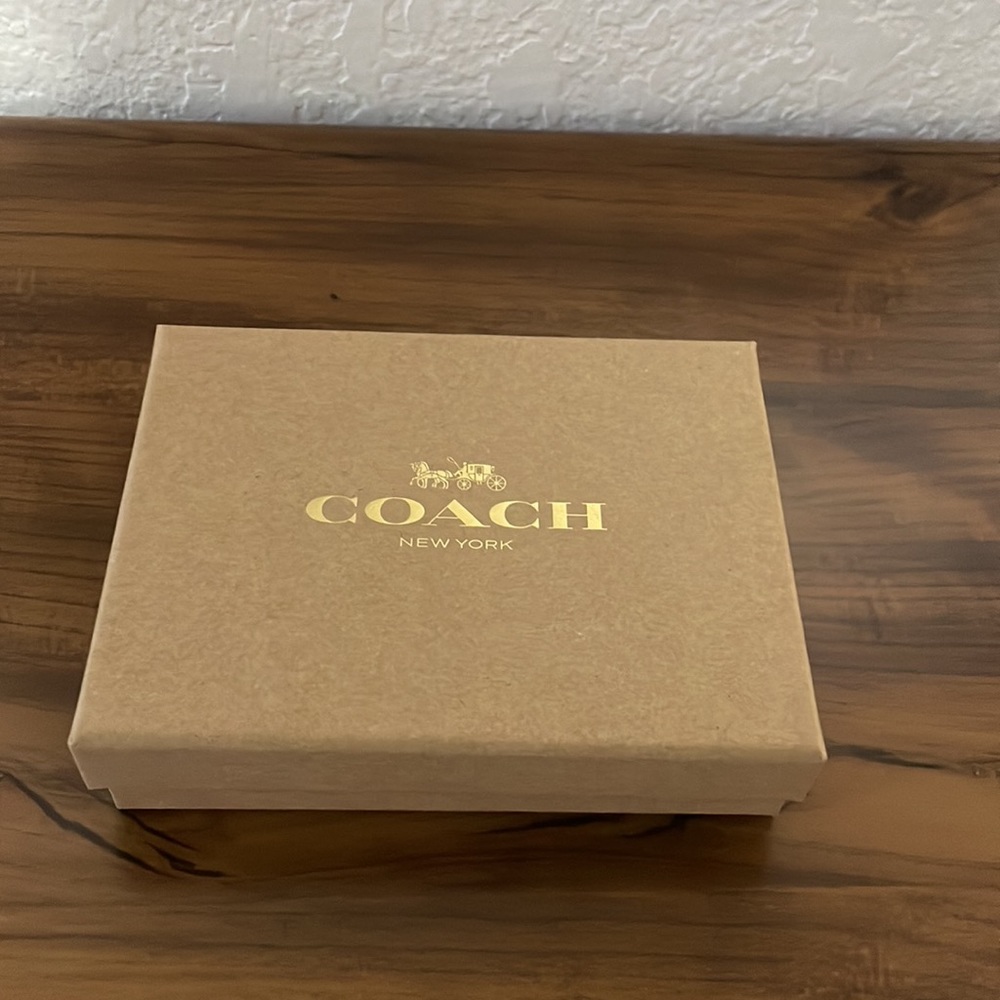 Coach Novelty Plaid Print Mini Skinny ID Case - Picture 4 of 5